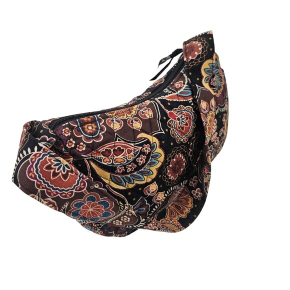 Vera Bradley Small Shoulder Bag Kensington Quilted Cotton Zip Closure Pockets - Picture 6 of 11